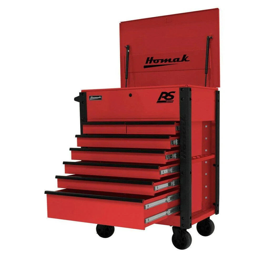 Red 7-Drawer Service Cart R19198