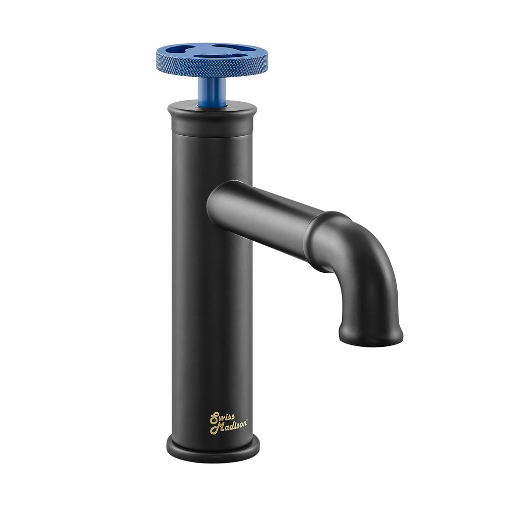 Red Single Hole Bathroom Faucet X7657