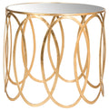 Gold Leaf Accent Table E54995