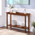 Cherry Console Table with Shelf Z458968