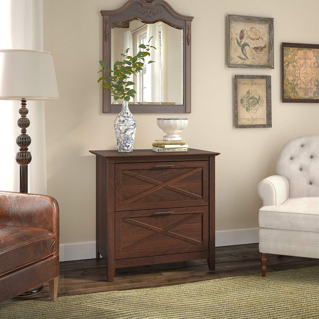 2 Drawer Lateral File Cabinet in Washed Gray G98194