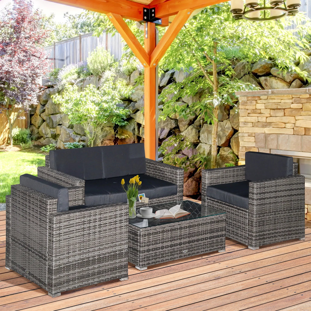 Rattan Wicker Chair Wooden Greenhouse Y700035