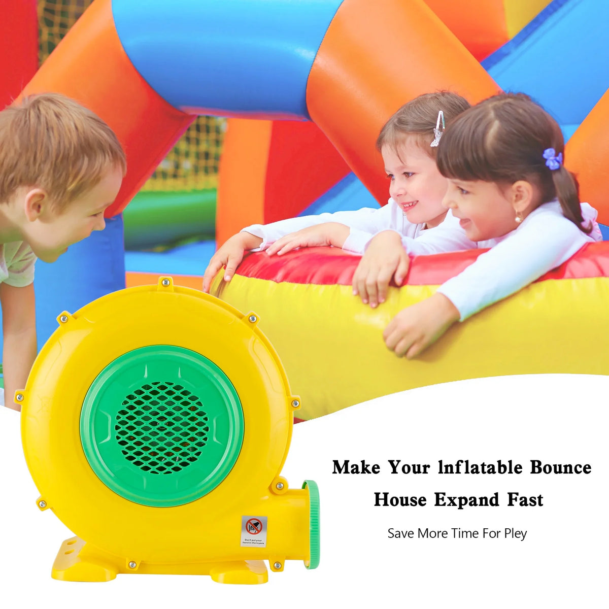 950 Watt Inflatable Bounce House Water Slide Air Pump Blower Fan A468