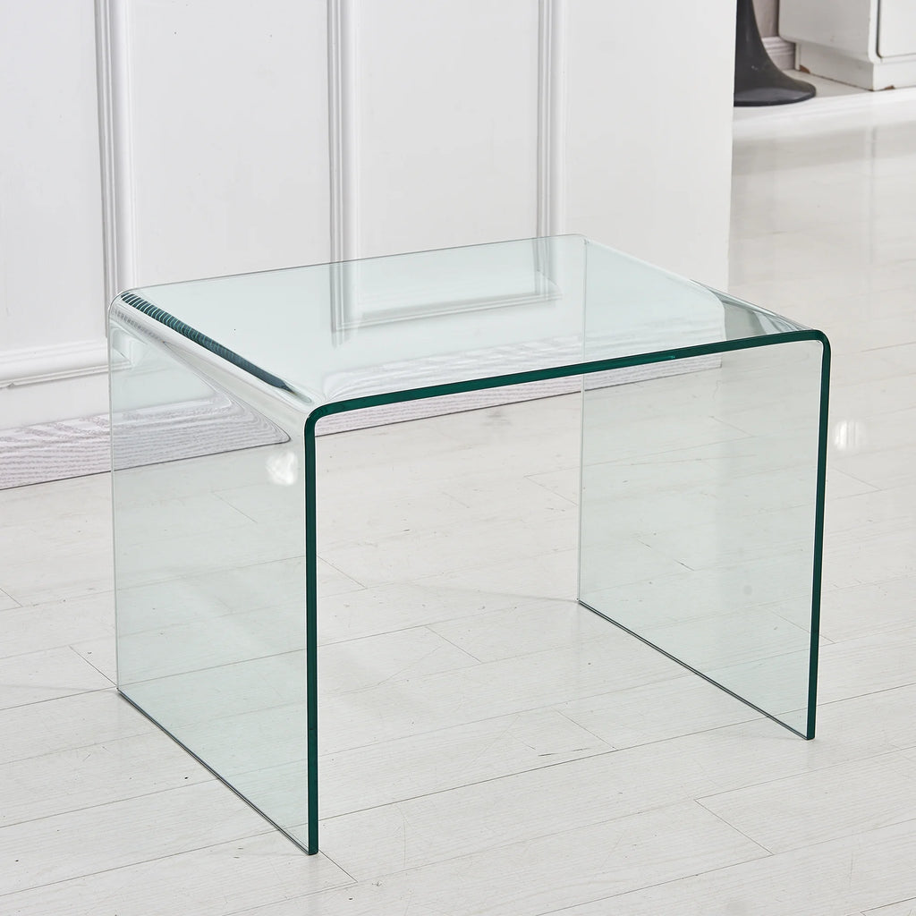 Clear Glass Side & End Table J2874