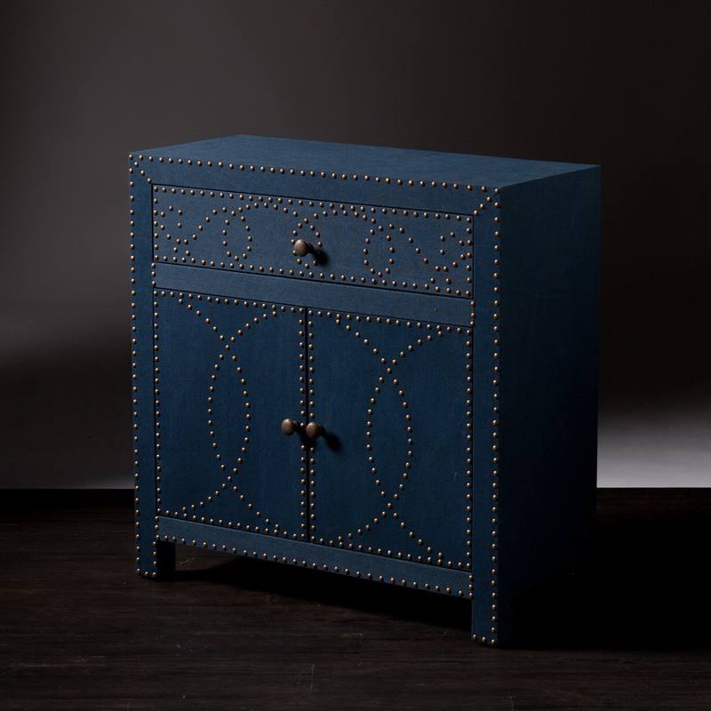 Navy Double-Door Cabinet D46733