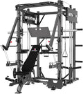 Smith Machine with Adjustable Weight Bench and Pulley System S414