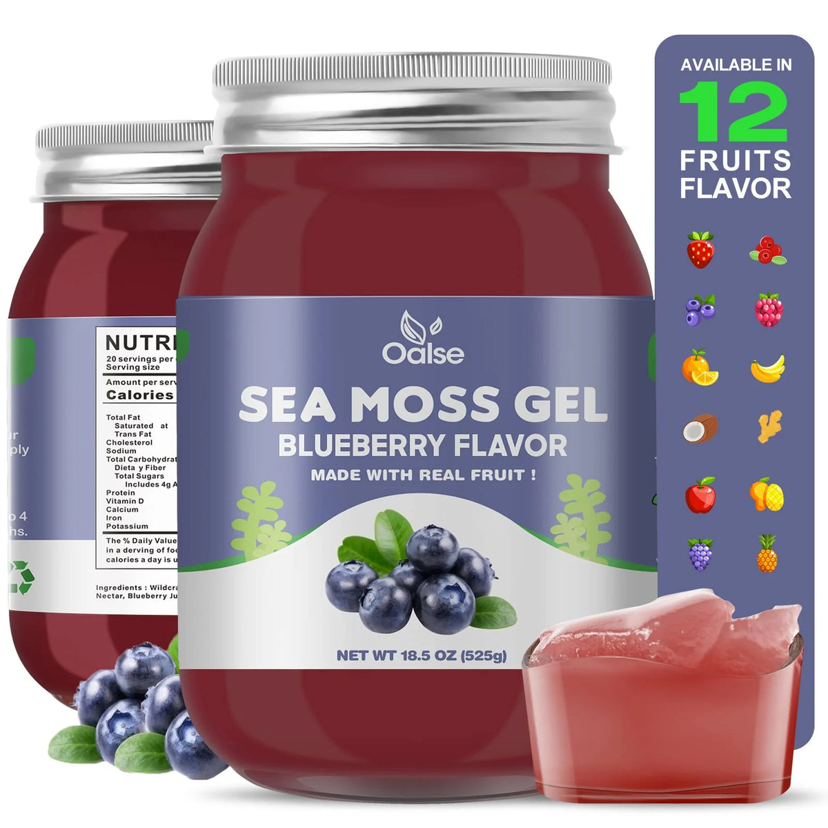 18.5oz Blueberry Sea Moss Gel B4879