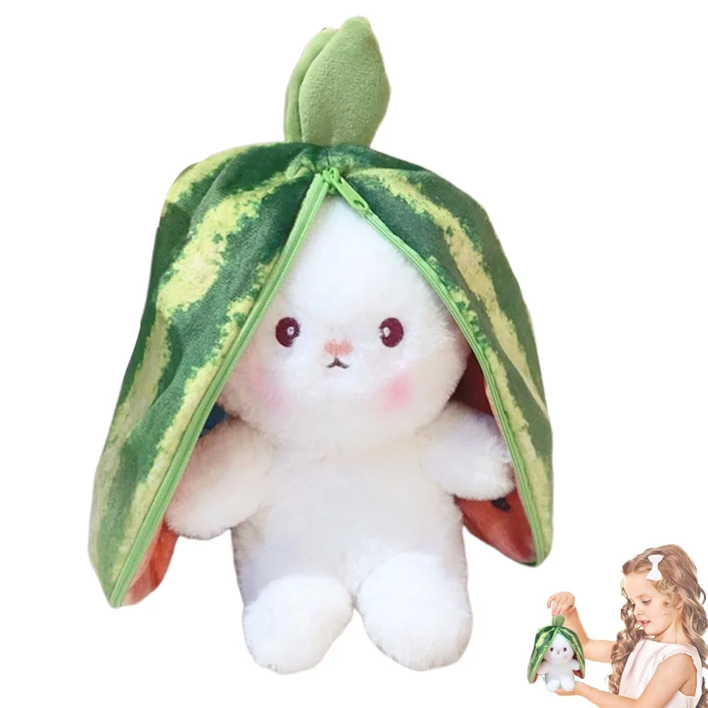 Reversible Watermelon Bunny Plush Stuffed Animal U88116