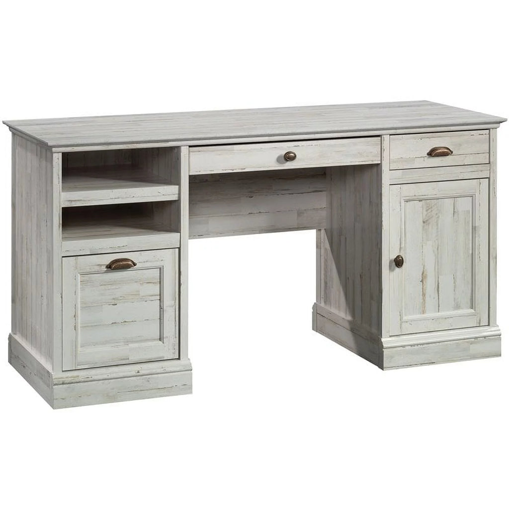 White Plank Finish Executive Desk U726882