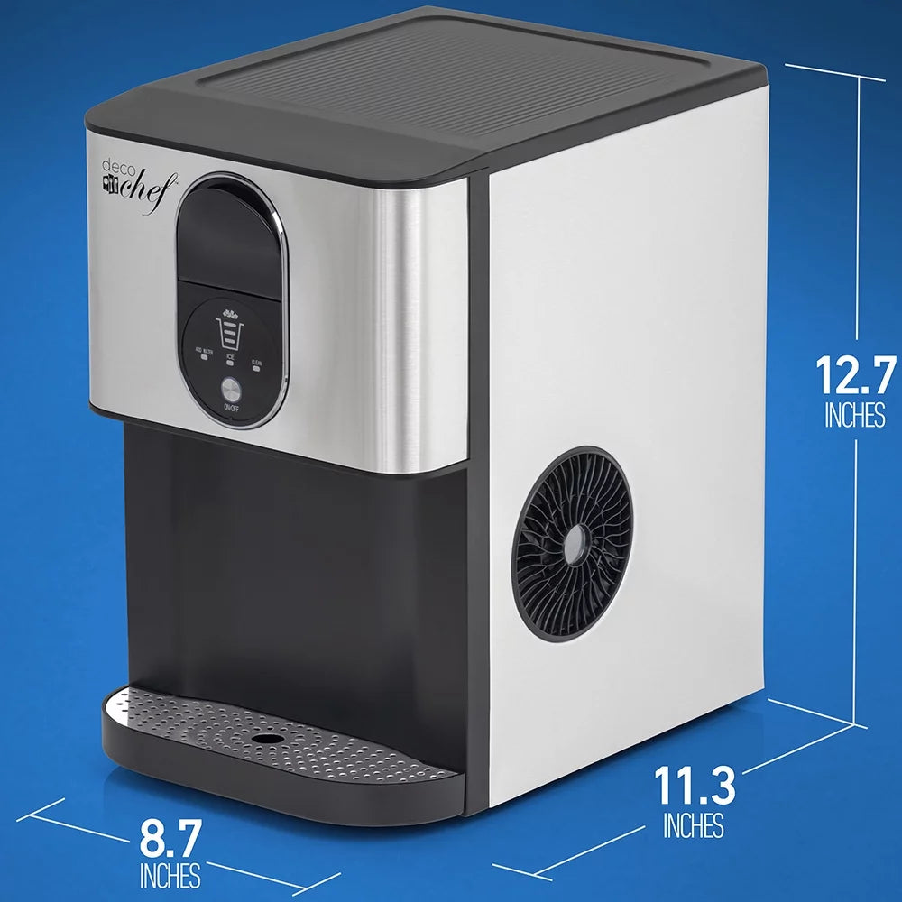 Self Dispensing Nugget Ice Maker Countertop 46LB Per Day O921