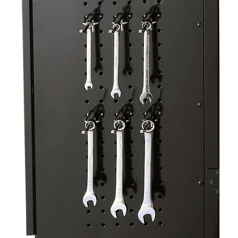 Black 24-Gauge Steel Freestanding Garage Cabinet M890544