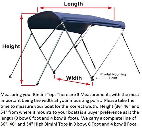 36 H x 79-84 W 6& Long 3 Bow Gray Boat Cover P53418