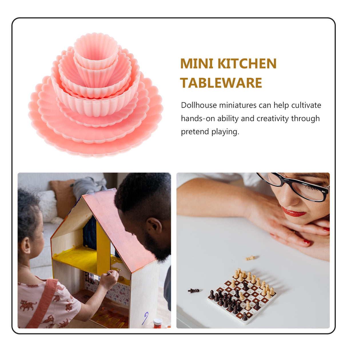 8 Pcs Dollhouse Kitchen Accessories Miniature Toy Set N187742