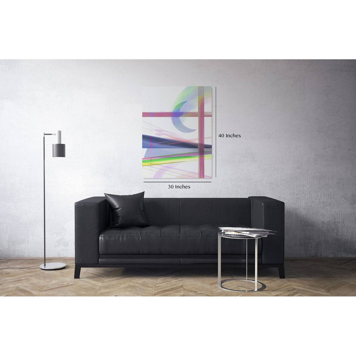 Multi-Color Stretched Canvas S38786