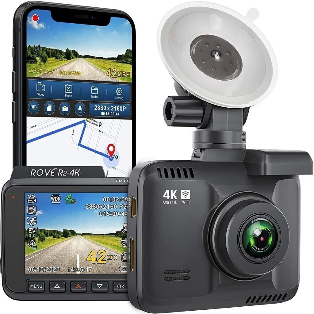 4K Ultra HD Car Dash Cam with WiFi & GPS O66700