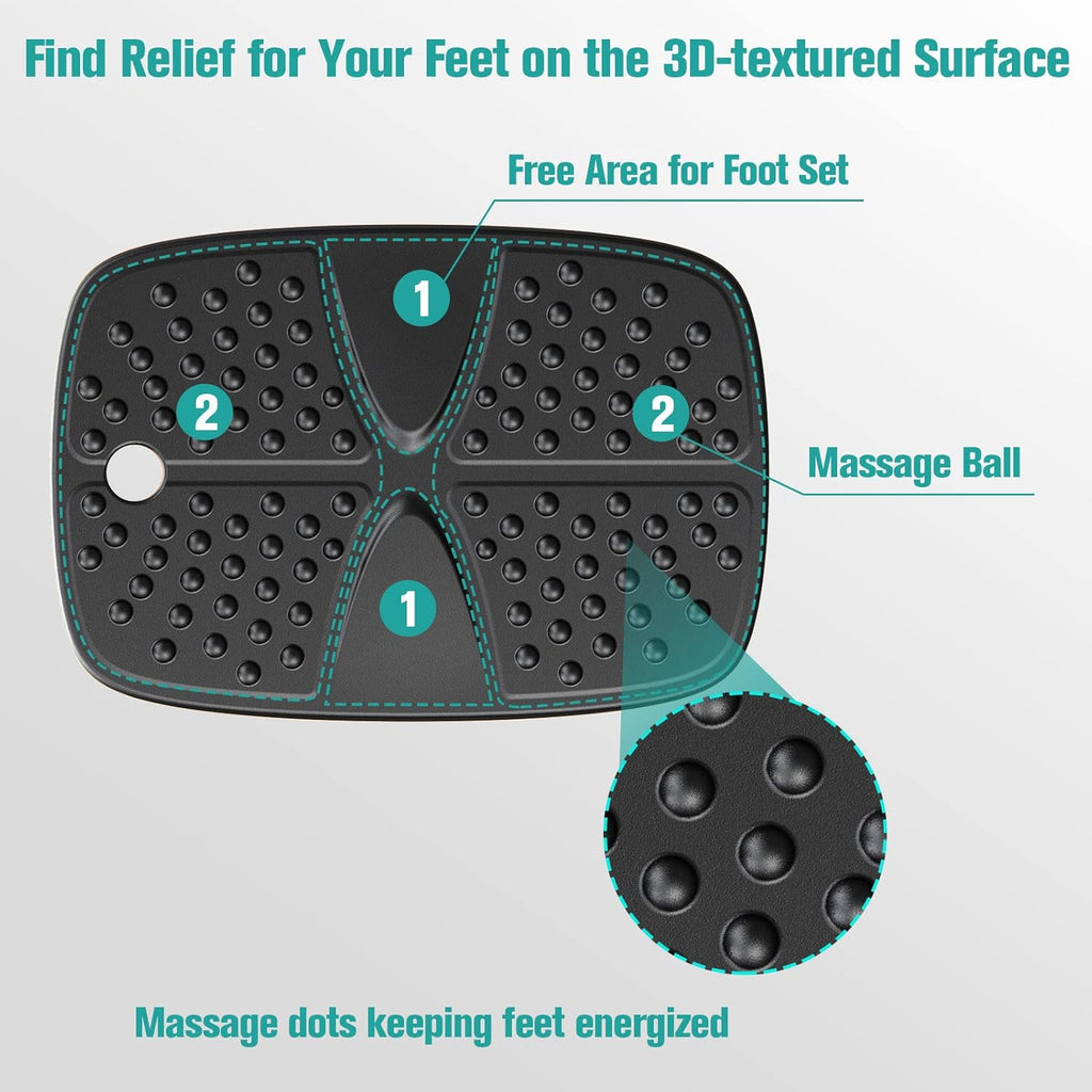 Black Pack of 2 Balance Board Mat U26579
