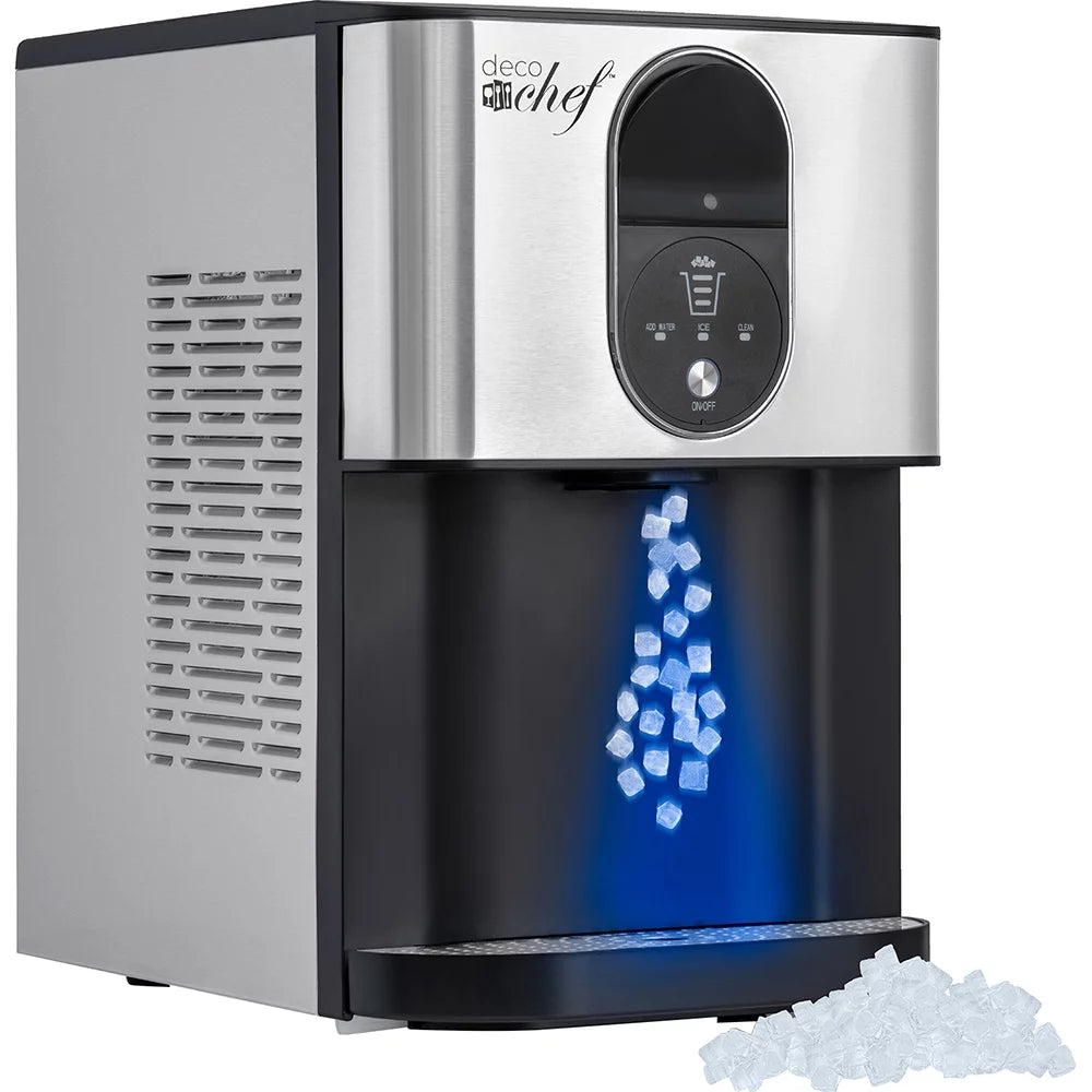 Self Dispensing Nugget Ice Maker Countertop 46LB Per Day O921