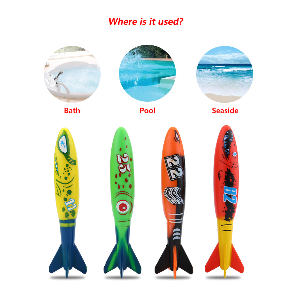 4pcs Swimming Pool Diving Toys F727