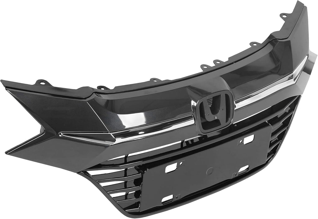 Chrome Glossy Black Front Upper Bumper Grille Assembly R1957