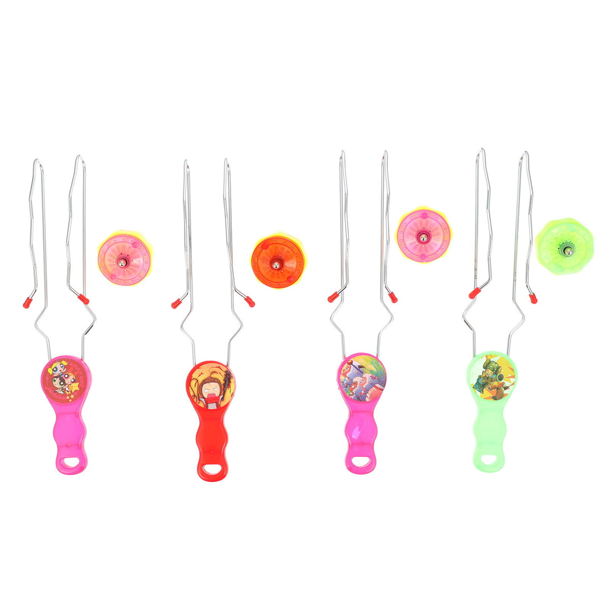 4 Pcs Luminous Flash Yo-Yo Toy for Kids Q74486