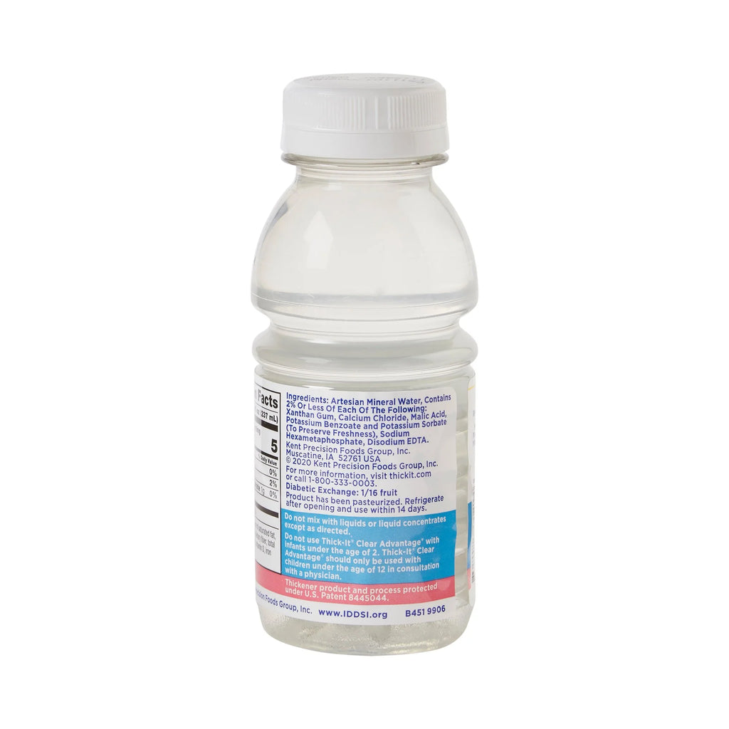 Unflavored Thickened Water 8 oz Bottle 24 Ct E907352