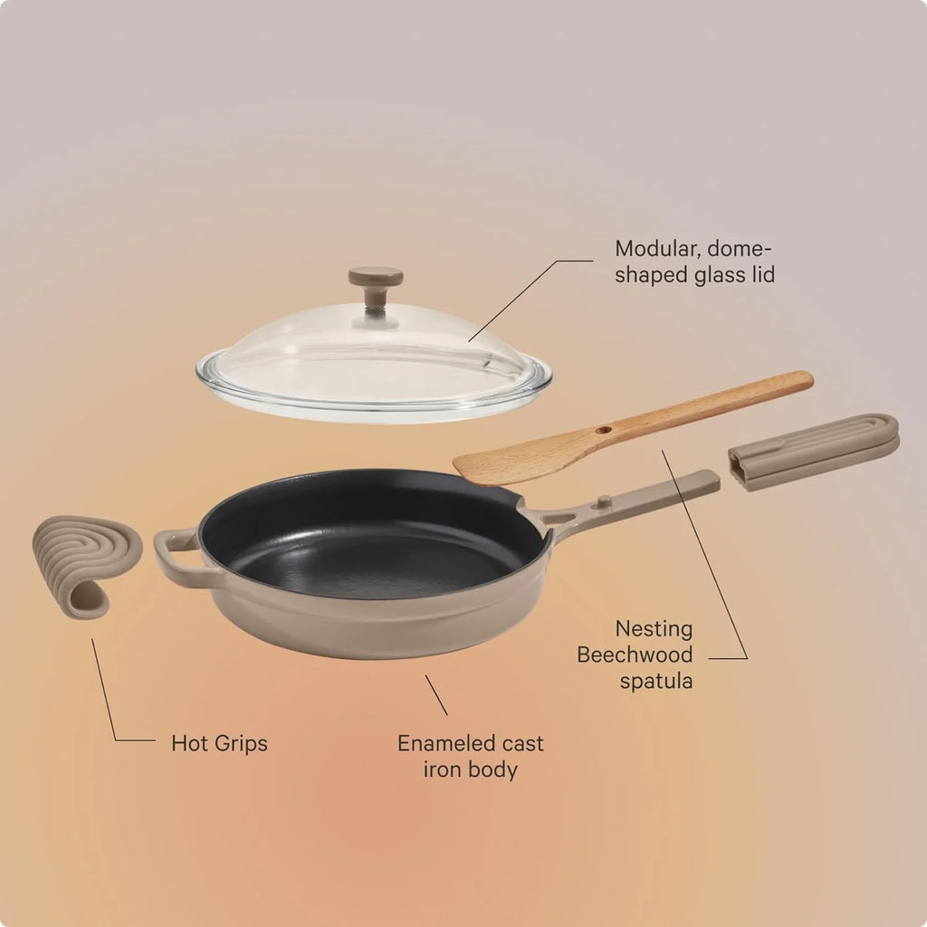 10-Inch Enameled Cast Iron Skillet C687699