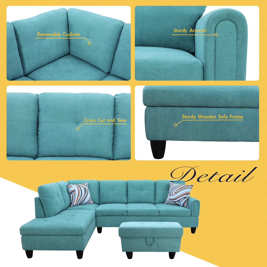 3 Piece Upholstered Sectional L318358