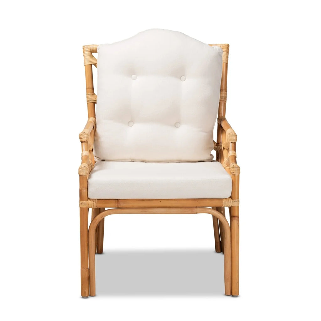 Natural Finished Rattan Armchair Y9942