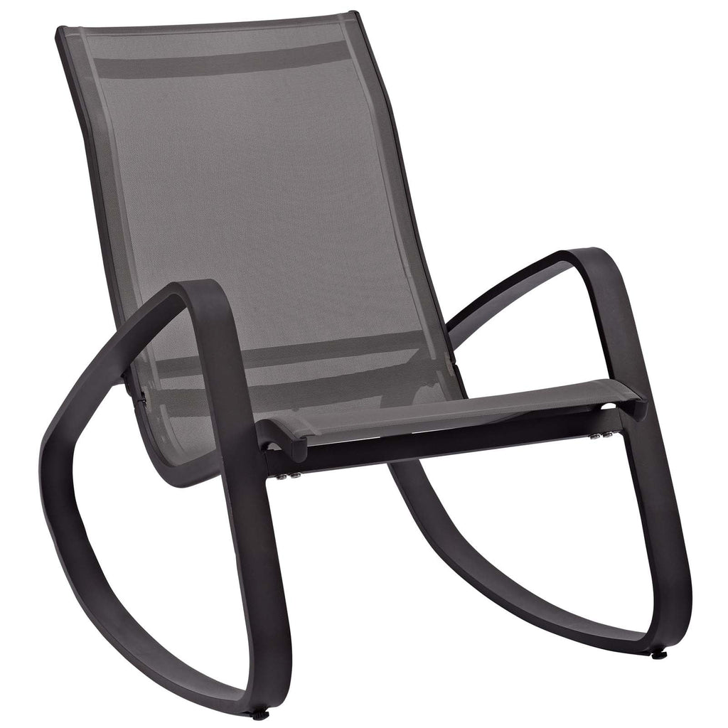 Black Aluminum Lounge Chair Set of Two I642