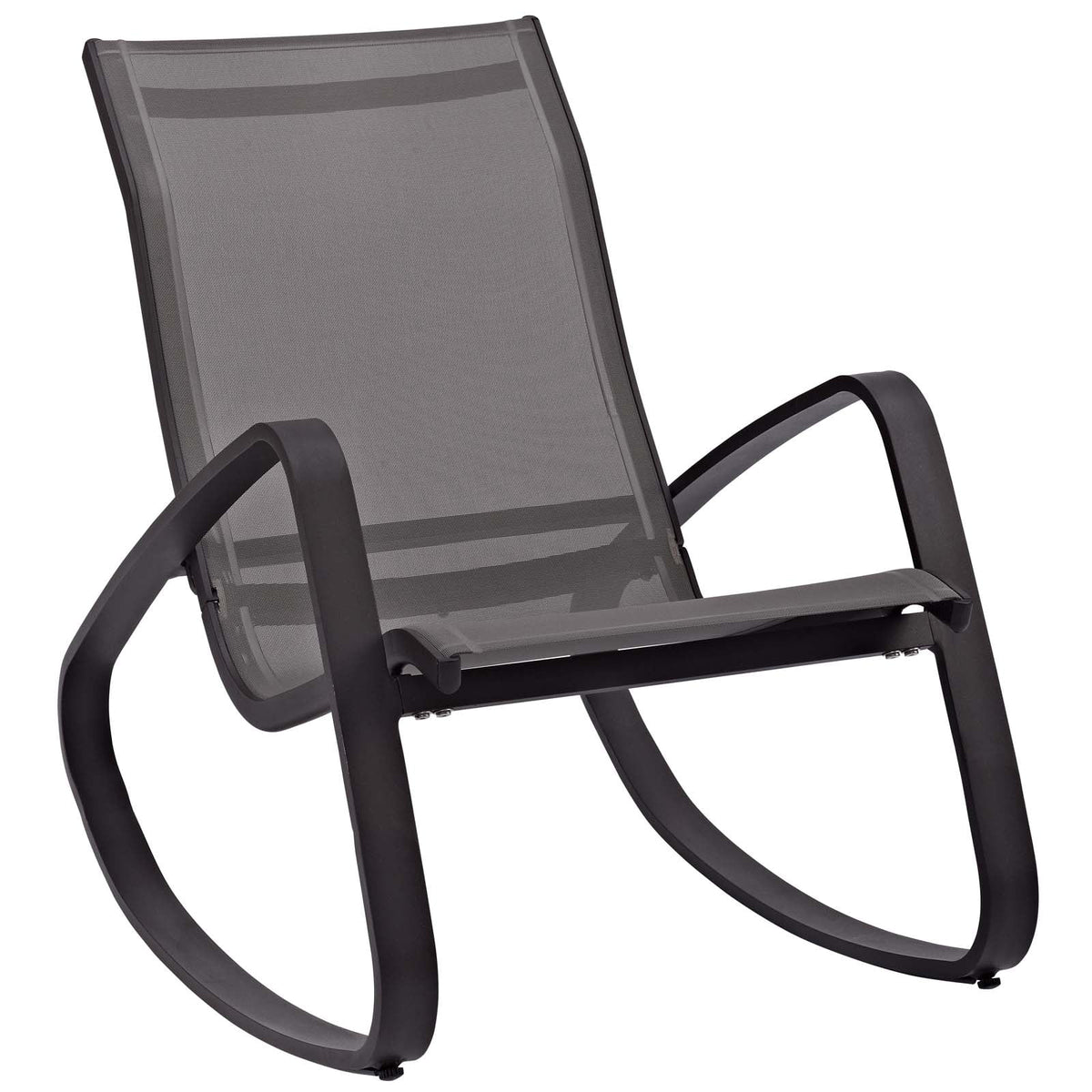Black Aluminum Lounge Chair Set of Two I642