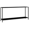 Black Tempered Glass Console Table M21381