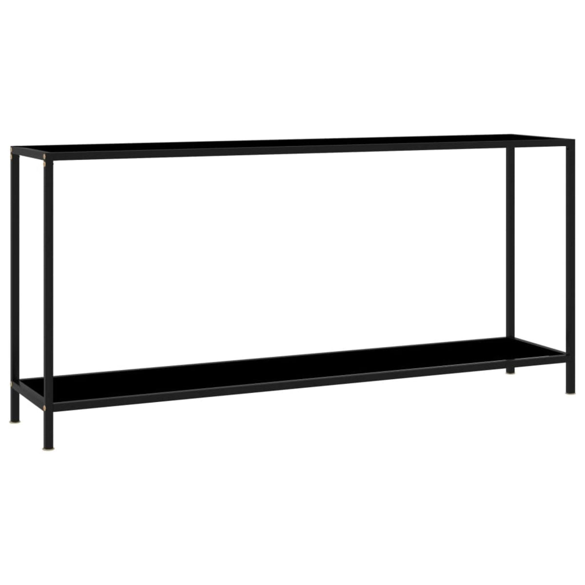 Black Tempered Glass Console Table M21381
