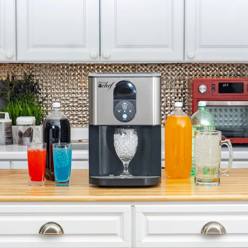 Self Dispensing Nugget Ice Maker Countertop 46LB Per Day O921