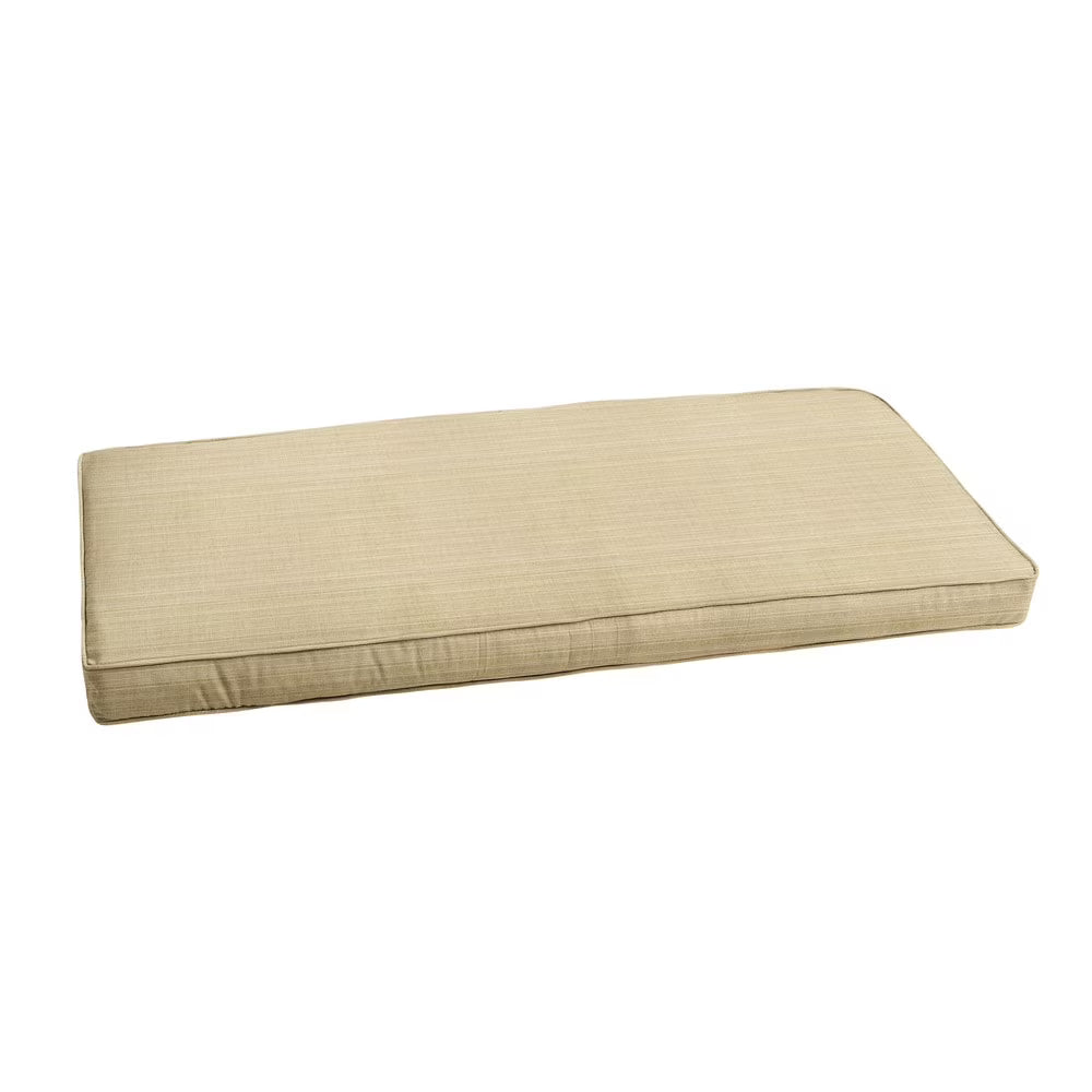 Textured Beige Bench Cushion 37" to 48" C792