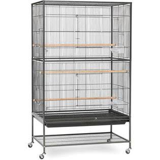 Black Hammertone Flight Cage with Stand F5060