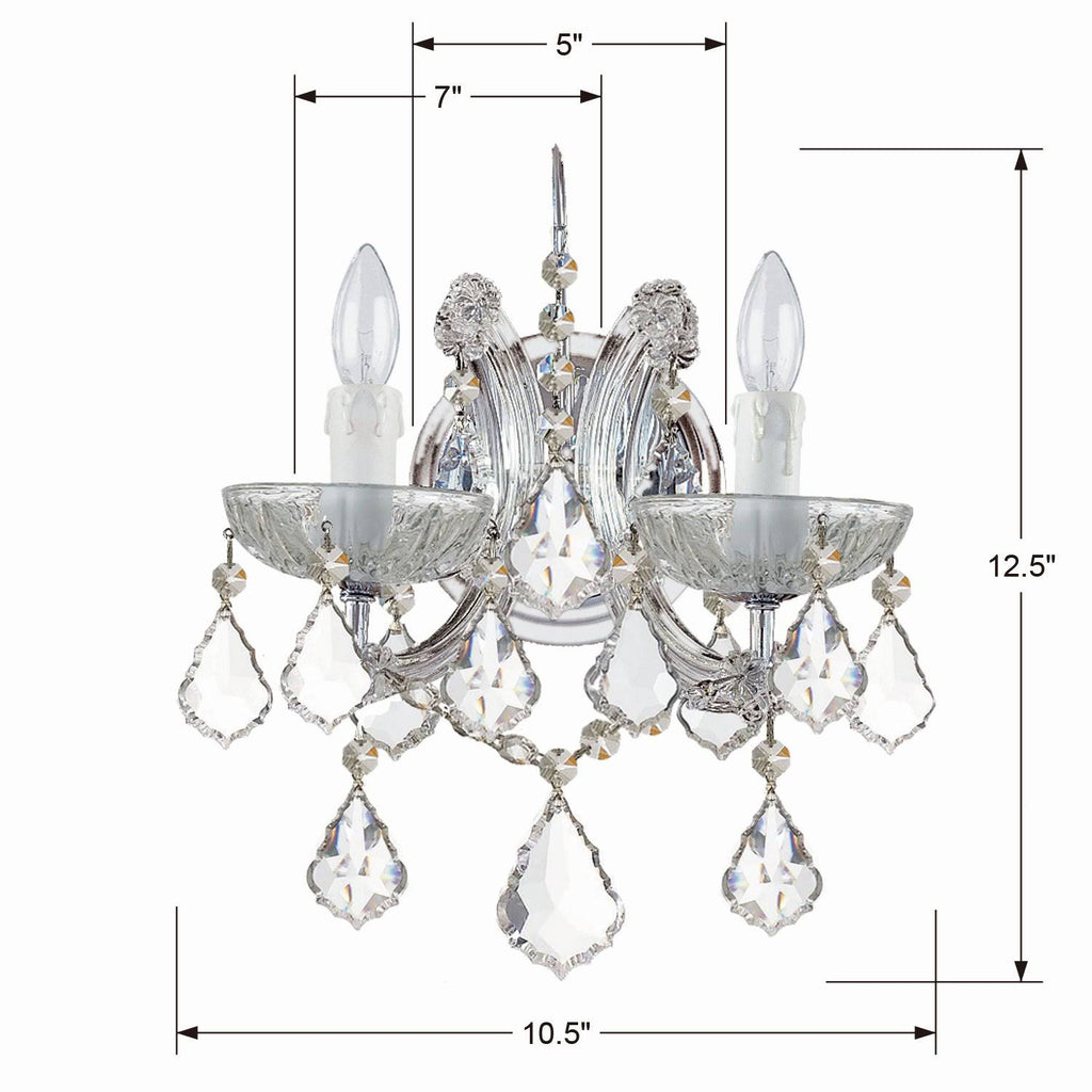 Crystal Chrome Sconce Q20061