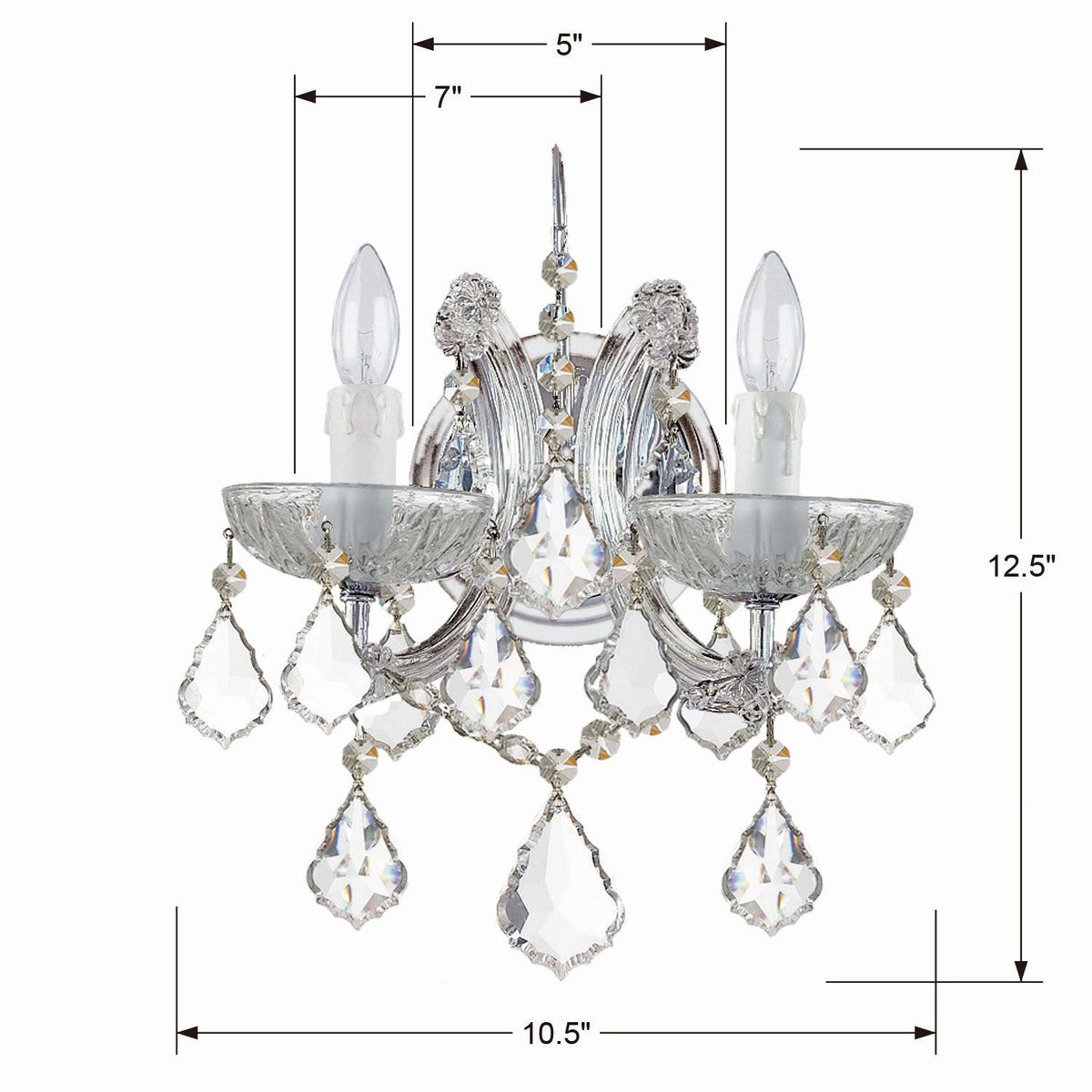 Crystal Chrome Sconce Q20061