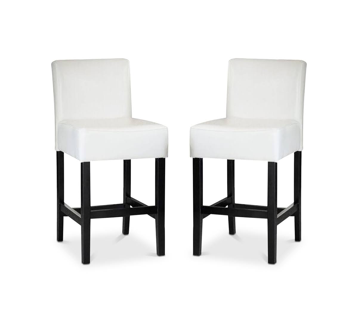 White Counter Stool Set of 2 B203589