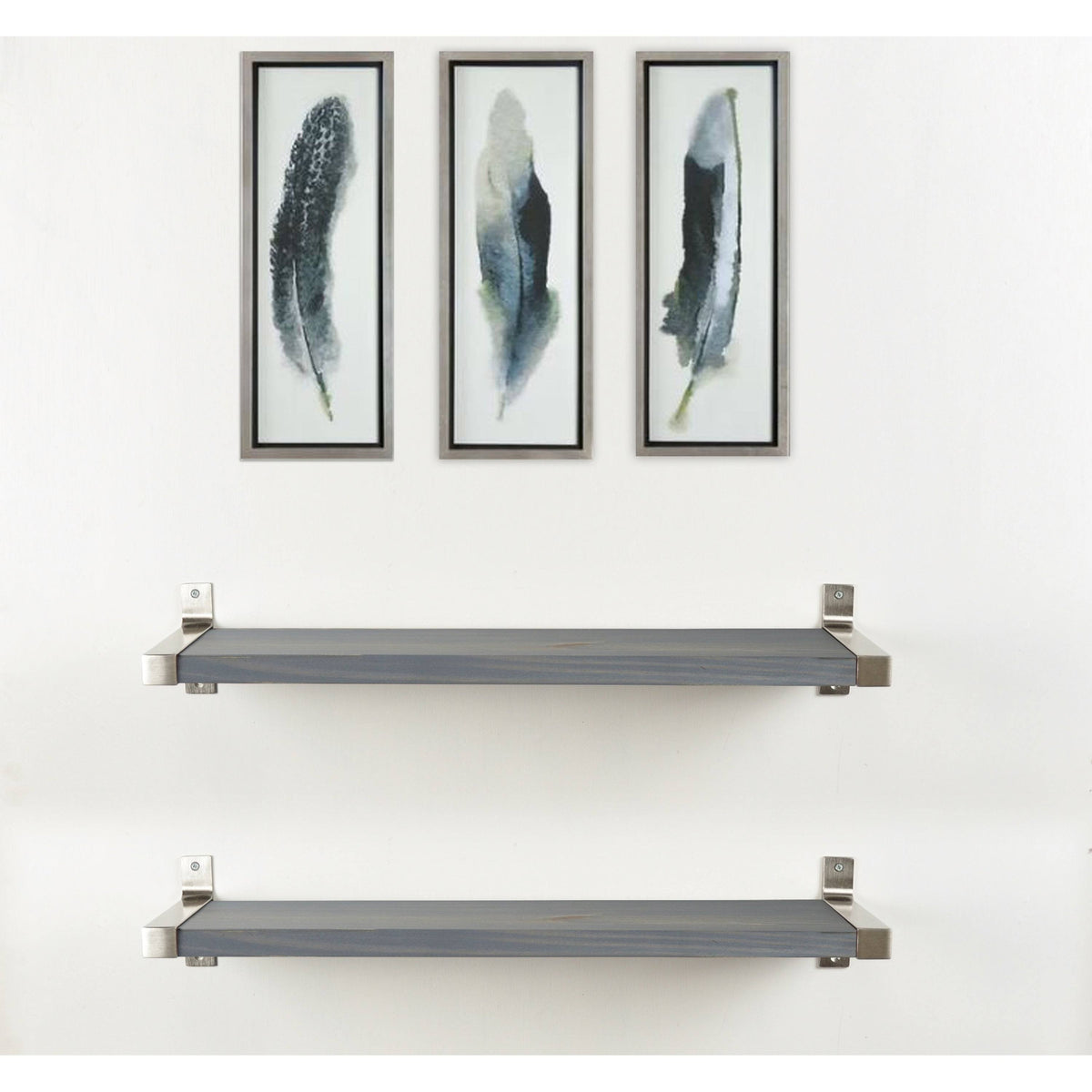 2 Piece Wood Wall Shelf Set M396068