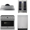 36 Electric Range, Range Hood, Dishwasher and Wine Cooler G737313