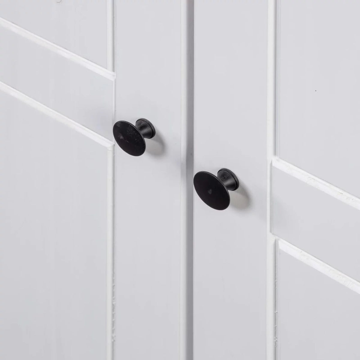 White 3-Door Pine Wardrobe R77563