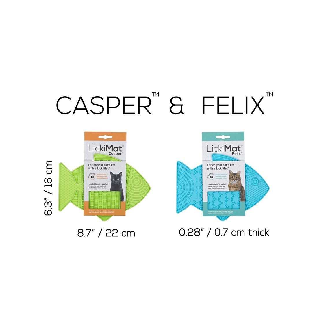 Fish-Shaped Cat Slow Feeders Lick Mat K888340