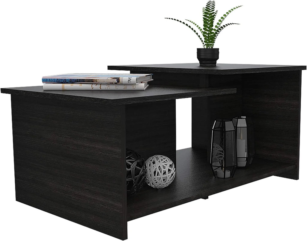Espresso Coffee Table with Open Storage R147018