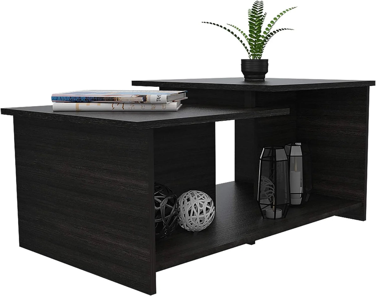 Espresso Coffee Table with Open Storage R147018