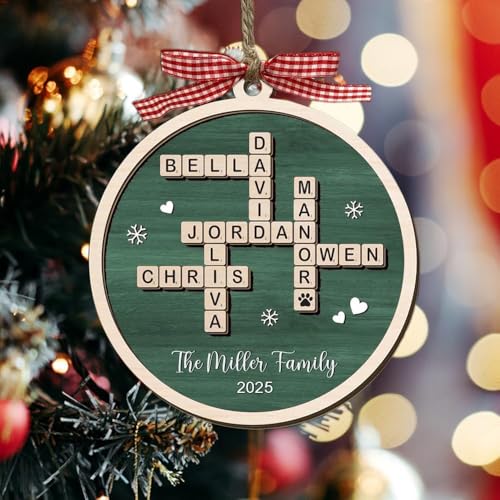 Wooden Christmas Ornament A103182