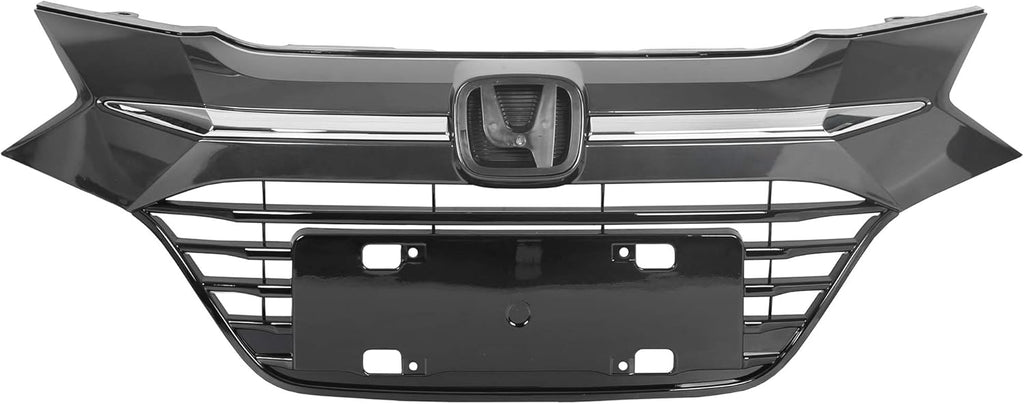 Chrome Glossy Black Front Upper Bumper Grille Assembly R1957