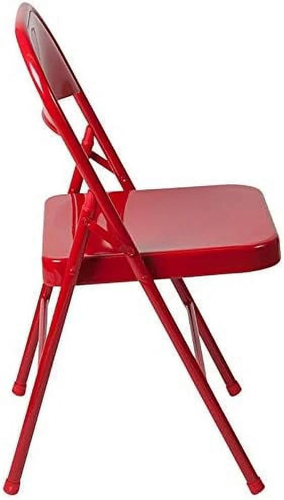 Red Metal Folding Chair L17555