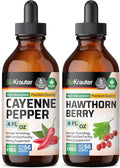 Cayenne Tincture 4 Fl. Oz. & Hawthorn Berry Tincture 4 Fl. Oz. E642