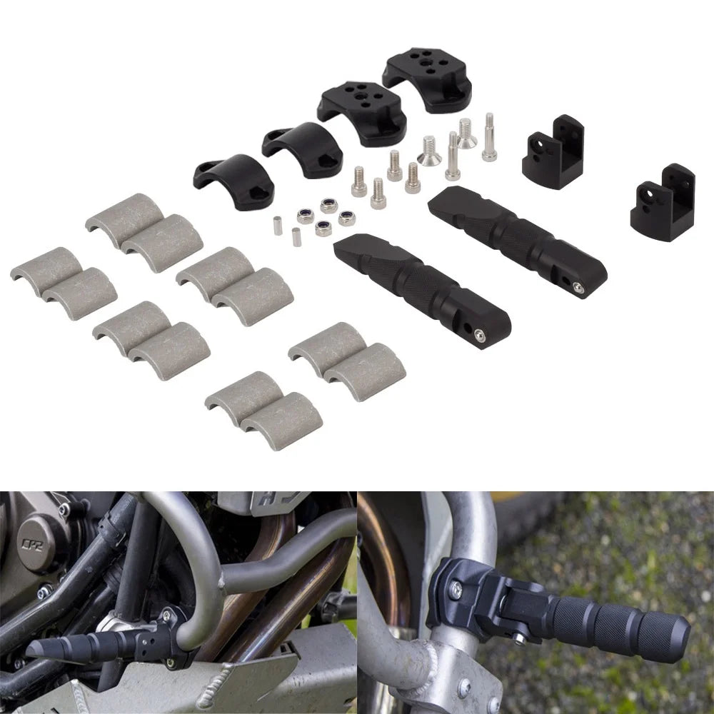 Universal Motorcycle 360 Rotatable Highway Crash Bar Foot Pegs M701758